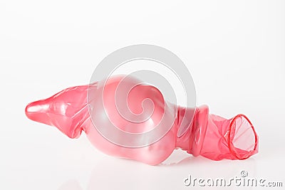 Condom with child head Stock Photo