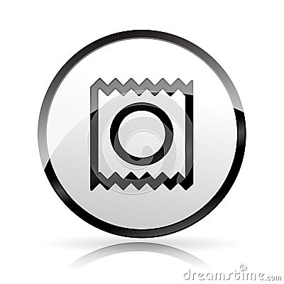 Condom icon on white background Vector Illustration