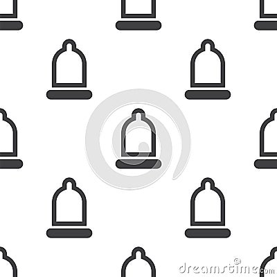 Condom, vector seamless pattern Vector Illustration