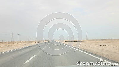 Conduciendo el tiro el desierto almacen de metraje de vídeo Conduciendo el tiro el desierto almacen de metraje de vídeo