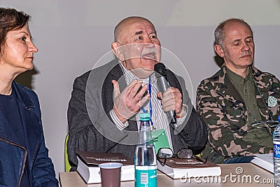 VILNIUS, LITHUANIA - FEBRUARY 21, 2019: The international Vilnius Book Fair Editorial Stock Photo