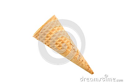 cone Ice cream scoop isolated white background Stock Photo