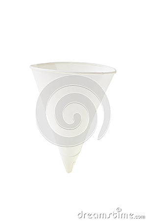 Cone shape paper cup Stock Photo