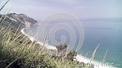 Conero: Mezza Valle beach & x28;Italy& x29; Stock Photo