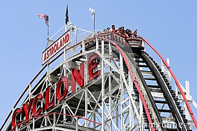 Coney Island Cyclone Editorial Stock Photo