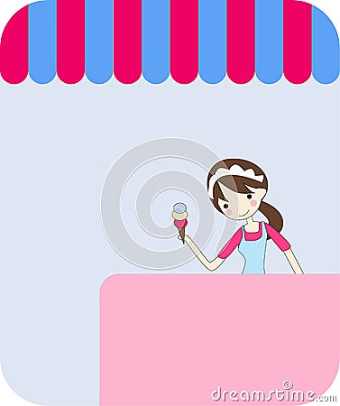 Confectioner Vector Illustration