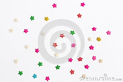 Confectionery star decorations Stock Photo