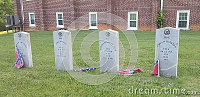 Confederate cemetery Virginia Editorial Stock Photo
