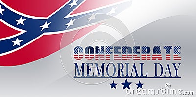 Confederate memorial day Stock Photo