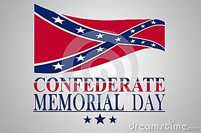 Confederate memorial day Stock Photo