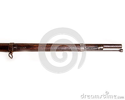 Confederate Musket Barrel Detailing Stock Photo