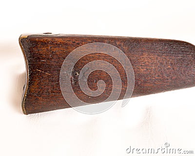 of the Confederate Musket from Civil War Era Stock Photo