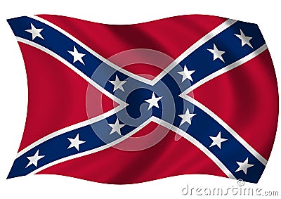 Confederate Naval Jack Stock Photo