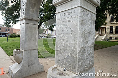 Confederate Soldiers Civil War Memorial Statue Editorial Stock Photo