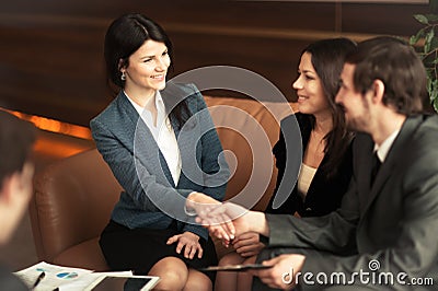 The conference of entrepreneurs. Stock Photo