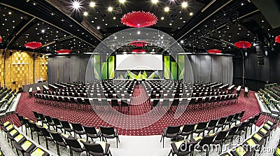 Conference hall Stock Photo