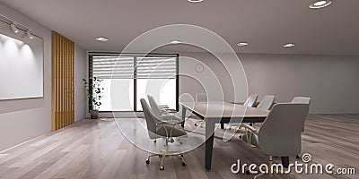 Conference hall 3d render, 3d illustration corporate professional luxury Cartoon Illustration