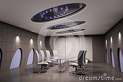 Conference room 3d Stock Photo