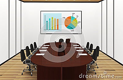 Conference Room Light Interior Illustration Vector Illustration