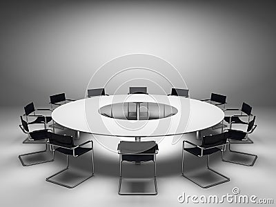 Conference table Stock Photo