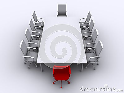 Conference table Cartoon Illustration