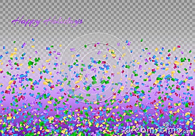 Confetti carnival backdrop Vector Illustration