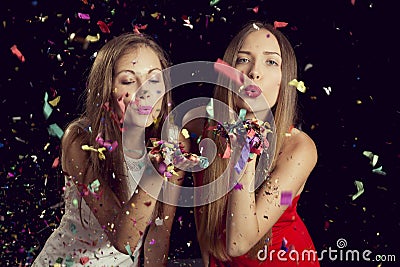 Confetti fun Stock Photo