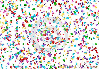 Confetti party backdrop Vector Illustration