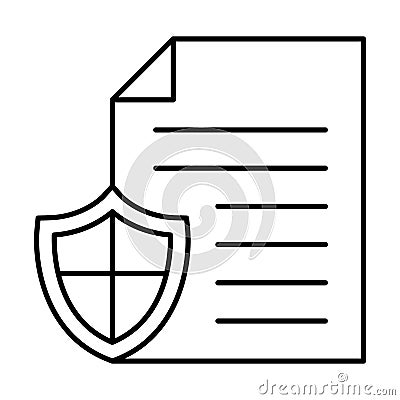 Confidence documents, paper Vector Icon which can easily modify Vector Illustration