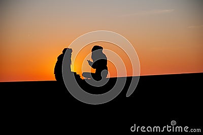 confidences between two teenagers at Stock Photo