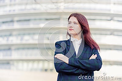 Confident young businesswoman Stock Photo