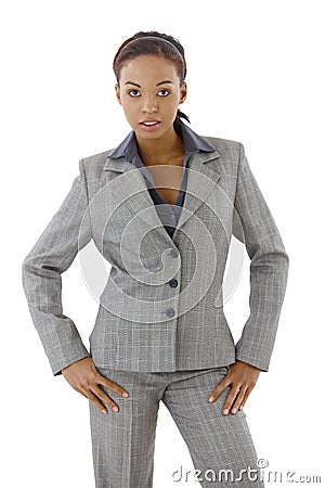 Confident businesswoman posing Stock Photo