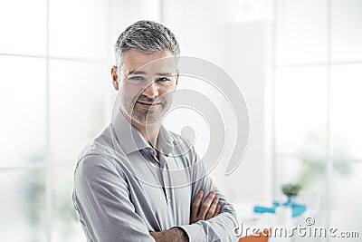 Confident man posing Stock Photo