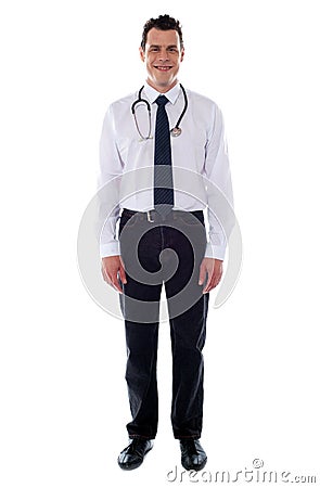 Confident medical male representative Stock Photo