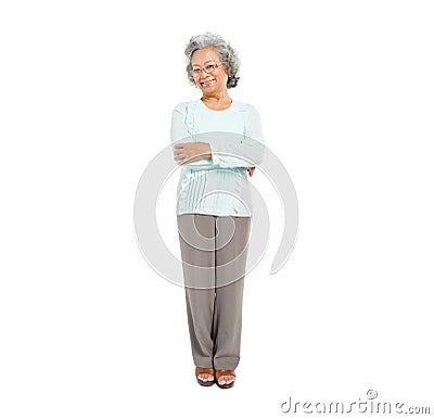 Confident Senior Asian Woman Stock Photo