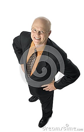 Confident smiling businessman Stock Photo