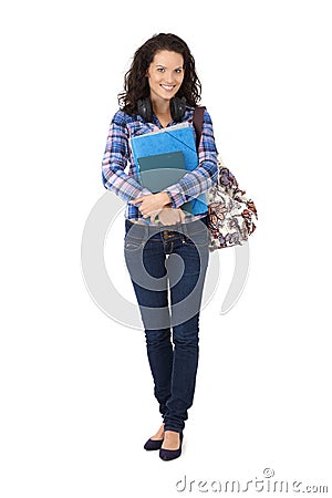 Confident smiling university student Stock Photo