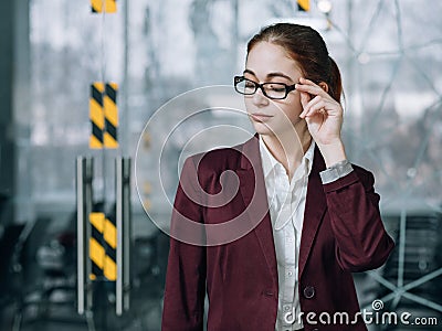 Confident teamlead successful career young woman Stock Photo