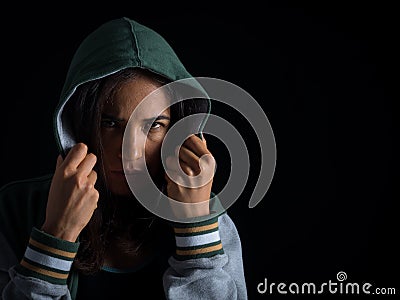 Confident woman with a strong willpower and determination Stock Photo