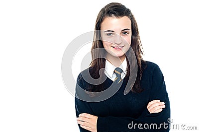 Confident Young School Child In Uniform Royalty Free Stock Images ...