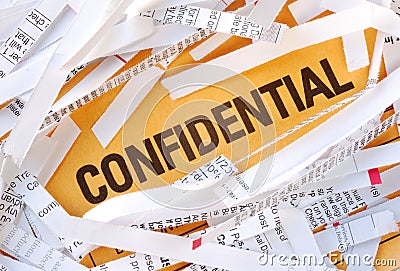Confidential Stock Photo