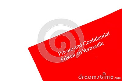 Confidential envelop Stock Photo