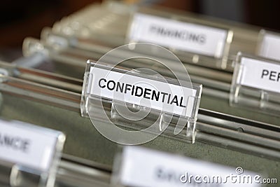 Confidential file Stock Photo