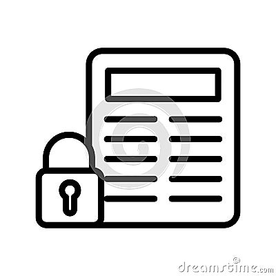 Confidential file Isolated Vector icon which can easily modify or edit Vector Illustration