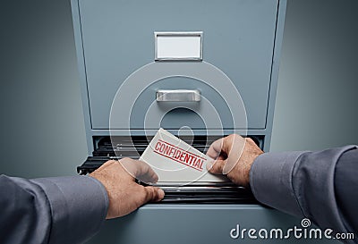 Confidential information and privacy Stock Photo