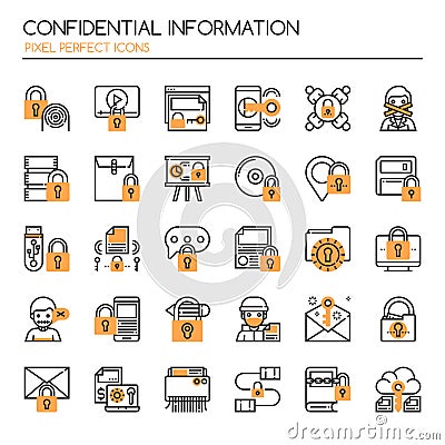 Confidential Information Vector Illustration