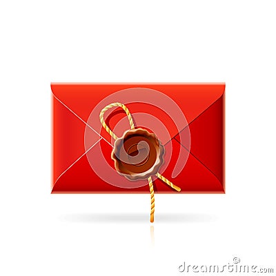 Confidential mail icon Vector Illustration