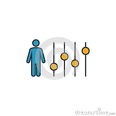 Configuration icon. Simple element from project management icons collection. Creative Configuration icon ui, ux, apps, software Stock Photo