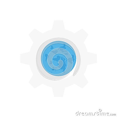 Configure vector color flat icon Vector Illustration