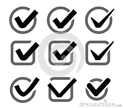 Confirm icon Vector Illustration